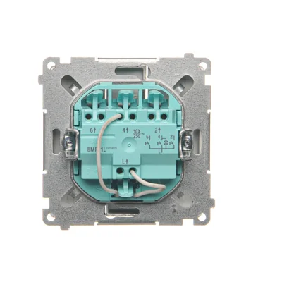 SIMON BASIC Triple button with LED backlight 10A 250V stainless steel