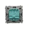 SIMON BASIC Triple connector 10A 250V matte graphite