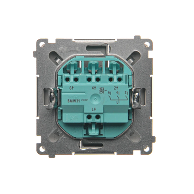 SIMON BASIC Triple connector 10A 250V stainless steel