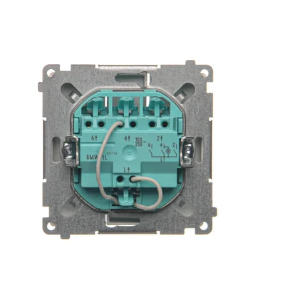 SIMON BASIC Triple interrupteur avec rétroéclairage LED 10A 250V argent mat
