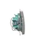 SIMON BASIC Triple interrupteur avec rétroéclairage LED 10A 250V argent mat