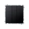 SIMON BASIC Triple interrupteur avec rétroéclairage LED 10A 250V graphite mat