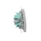 SIMON BASIC Triple pushbutton 10A 250V matt silver