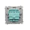 SIMON BASIC Triple pushbutton 10A 250V stainless steel