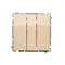 SIMON BASIC Triple switch 10A 250V beige