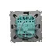 SIMON BASIC Triple switch with LED backlight 10A 250V chocolate