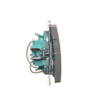SIMON BASIC Triple switch with LED backlight 10A 250V stainless steel