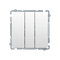 SIMON BASIC Triple switch with LED backlight 10A 250V white