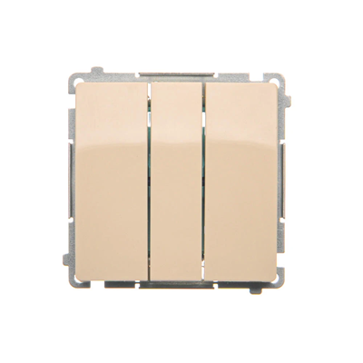 SIMON BASIC Triplo interruttore 10A 250V beige