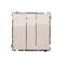 SIMON BASIC Trojitý vypínač 10A 250V bílý