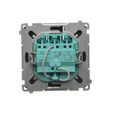 SIMON BASIC Trojitý vypínač s LED podsvícením 10A 250V čokoládový