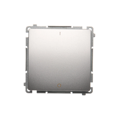 SIMON BASIC Two-pole switch (module) 16AX 230V silver mat