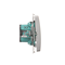 SIMON BASIC Two-pole switch (module) 16AX 230V silver mat