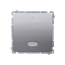 SIMON BASIC Two-pole switch with LED backlight (module) 10AX 230V silver matt