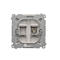 SIMON BASIC type "F" prise d'antenne simple (module) acier inoxydable