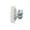 Simon Basic WMBW-50111x-1011 Gniazdo wtyczkowe Schuko do wersji IP44 z przesłonami (moduł) 16A, 250V~,zaciski śrubowe; biały