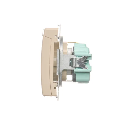 Simon Basic WMBW-50111x-9011 Schuko socket for IP44 version with shutters (module) 16A, 250V~, screw terminals; beige