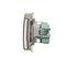 Simon Basic WMBW-53111x-H011 Schuko-Steckdose für IP44-Ausführung mit Abdeckungen (Modul) 16 A, 250 V~, Schraubklemmen; satiniert. Transparente Klappe