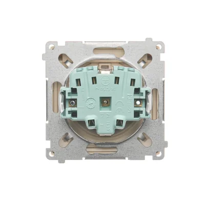 Simon Basic WMBW-70111x-9011 Schuko socket for IP44 version (module) 16A, 250V~, screw terminals; beige