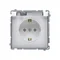 Simon Basic WMBW-73111x-1011 Schuko socket for IP44 version (module) 16A, 250V~, screw terminals; white. Transparent flap