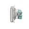 Simon Basic WMBW-73111x-1011 Schuko socket for IP44 version (module) 16A, 250V~, screw terminals; white. Transparent flap