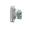 Simon Basic WMBW-73111x-4011 Schuko socket for IP44 version (module) 16A, 250V~, screw terminals; matte silver. Transparent flap