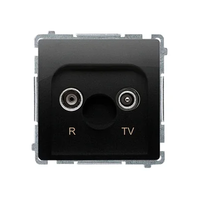 Simon Basic WMUA-01100z-Y011 Presa di terminazione per antenna R-TV per prese passanti (modulo), 1 ingresso: 5–862 MHz; nero
