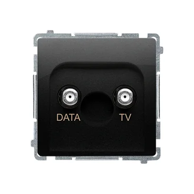Simon Basic WMUA-07xxxx-Y013 Presa antenna TV-DATA (modulo) 1 ingresso: 5–1000 MHz; nero