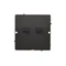 Simon Basic WMUK-0520F2-Y011 Doppel-RJ45-Computerbuchse, Kategorie 5e (Modul). Schraubmontage der Buchse an der Anschlussdose; schwarz