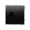 Simon Basic WMUK-0610xx-Y011 RJ45 computer socket, category 6, single with dust shutter (module). Mounting with claws or screws; black