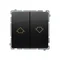 Simon Basic WMUL-040xxx-Y011 Roller shutter button (module) 10AX, 250V~, screw terminals; black