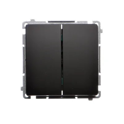 Simon Basic WMUL-050x2x-Y011 Kerzenschalter (Modul) 16AX, 250V~, Schraubklemmen; schwarz