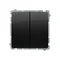 Simon Basic WMUL-050x2x-Y011 Свічковий вимикач (модуль) 16AX, 250 В~, гвинтові клеми; чорний
