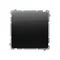 Simon Basic WMUL-0P0xxx-Y011 Single push-button, no pictogram (module), 10AX, 250V~, quick-connectors; black