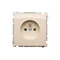 Simon Basic WMUW-00110C-9021 Socket with grounding (module) 16A, 250V~, quick connectors; beige