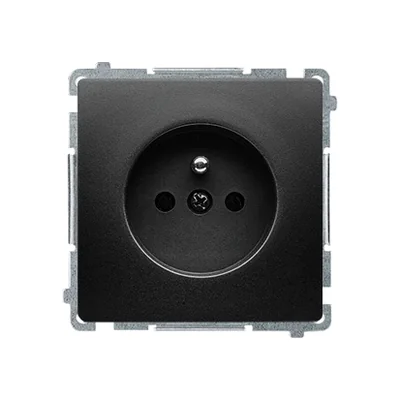 Simon Basic WMUW-00110C-Y021 Steckdose mit Erdung (Modul) 16 A, 250 V~, Schnellverbinder; schwarz
