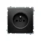 Simon Basic WMUW-00110x-Y021 Steckdose mit Erdung (Modul) 16 A, 250 V~, Schraubklemmen; schwarz