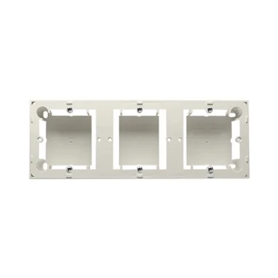 SIMON CLASSIC Aufputzdose, Dreifachfliese, beige