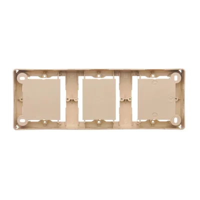 SIMON CLASSIC Aufputzdose, Dreifachfliese, beige
