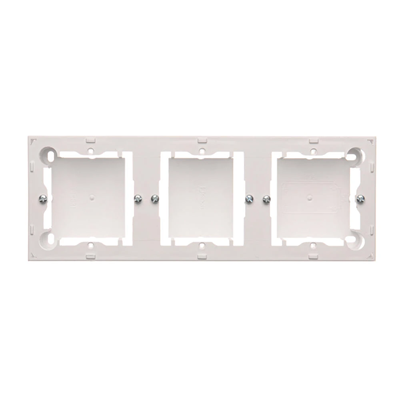 SIMON CLASSIC Caja de superficie, triple losa, blanco