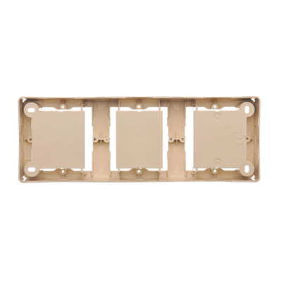 SIMON CLASSIC Surface-mounted box, triple tile, beige