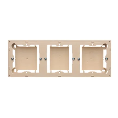 SIMON CLASSIC Surface-mounted box, triple tile, beige