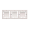 SIMON CLASSIC Surface-mounted box with triple white plate