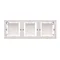 SIMON CLASSIC Surface-mounted box with triple white plate
