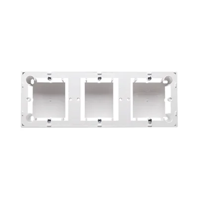 SIMON CLASSIC Surface-mounted box with triple white plate