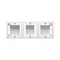 SIMON CLASSIC Surface-mounted box with triple white plate