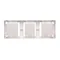 SIMON CLASSIC Surface-mounted box with triple white plate