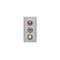 Simon Connect TSC-K105B-8 K45/2 Anschlussplatine 3x RCA (CINCH) 22,5x45mm + Einsätze; Schraubklemmen; Aluminium