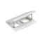 Simon Connect TSC-KFH201-72 Insert with cover; empty space for two 45x45mm modules; 22.5x45mm module with Keyston latch; 2 spaces for RJ45 or multimedia connectors, easy-access lock, stainless steel