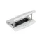 Simon Connect TSC-KFH220-72 Insert with cover; two sockets, type E (earth pin); cap 22.5x45 mm, lock with easy access, stainless steel